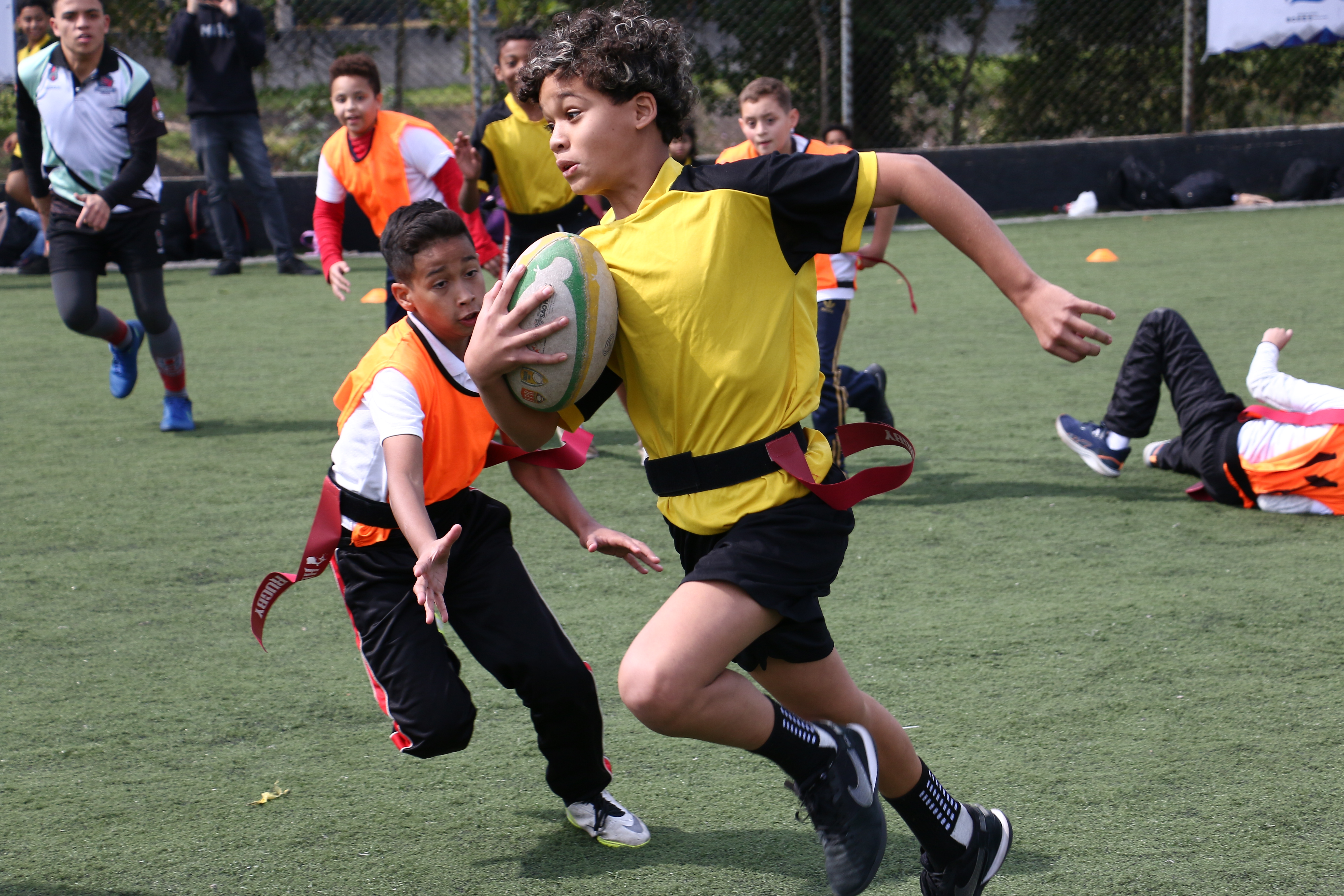 Final de Rugby Tag das Olimpíadas Estudantis reúne mais de 360 estudantesAtletas